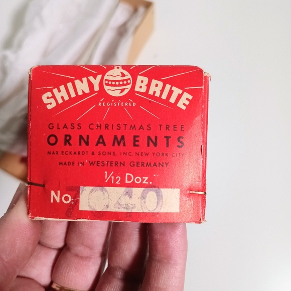 Vintage 50s Shiny Brite German Mercury Glass Hot Pink Christmas Tree Topper - Picture 4 of 8